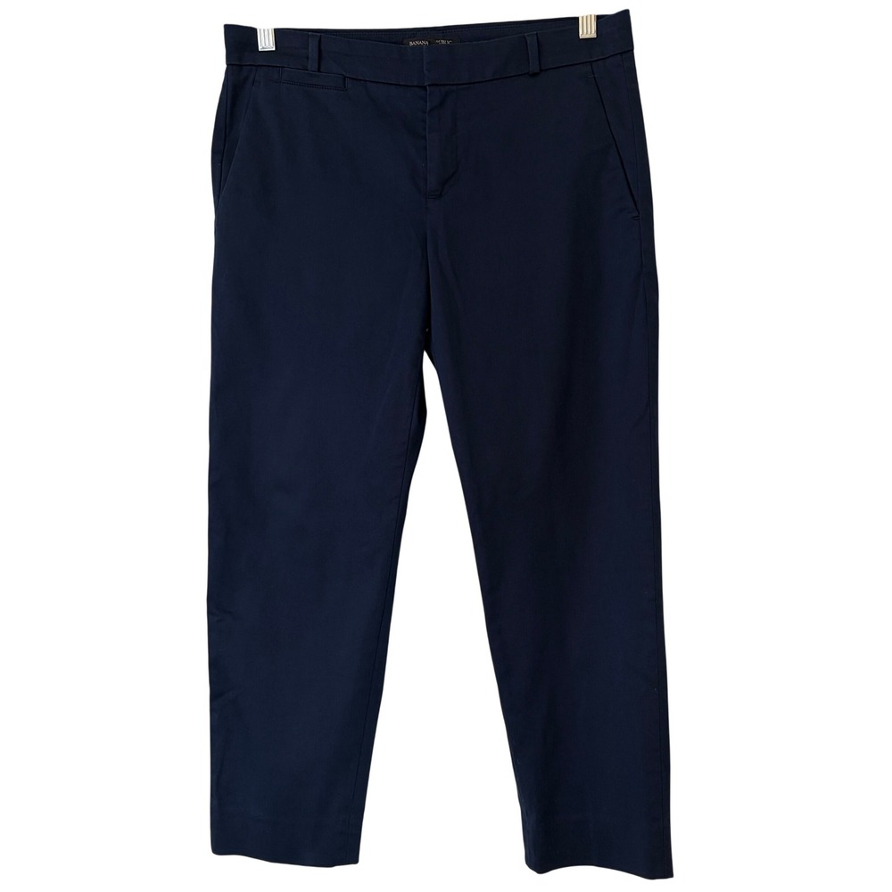Banana Republic Avalon Pant Navy Blue Trousers 6P Petite Ankle